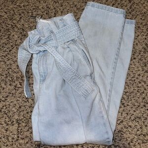 A New Day Paperbag Tie Waist Jeans